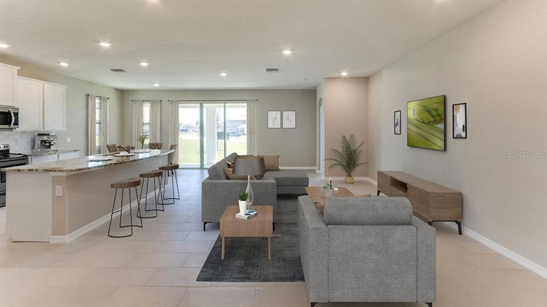 Furnished interior view inside a new home in Legacy Preserve, Parrish (Image 4). Furnished interior view inside a new home in Legacy Preserve, Parrish (Image 4).