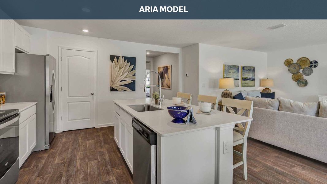 Representative furnished interior of a home built from the Aria by D.R. Horton in Sawmill Branch Express, Palm Coast (Image 7).