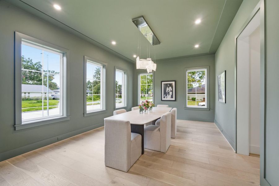 Intimate, inviting Dining Room in the front of the home overlooking the front and side yard. Intimate, inviting Dining Room in the front of the home overlooking the front and side yard.