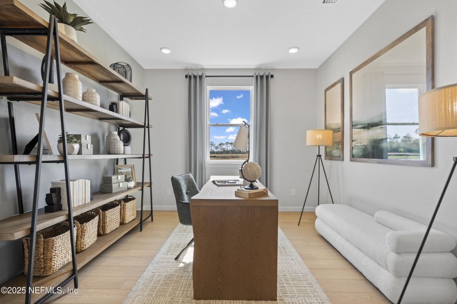 Furnished interior view inside a new home in The Cypress Series at Reserve East, Flagler Beach (Image 28).