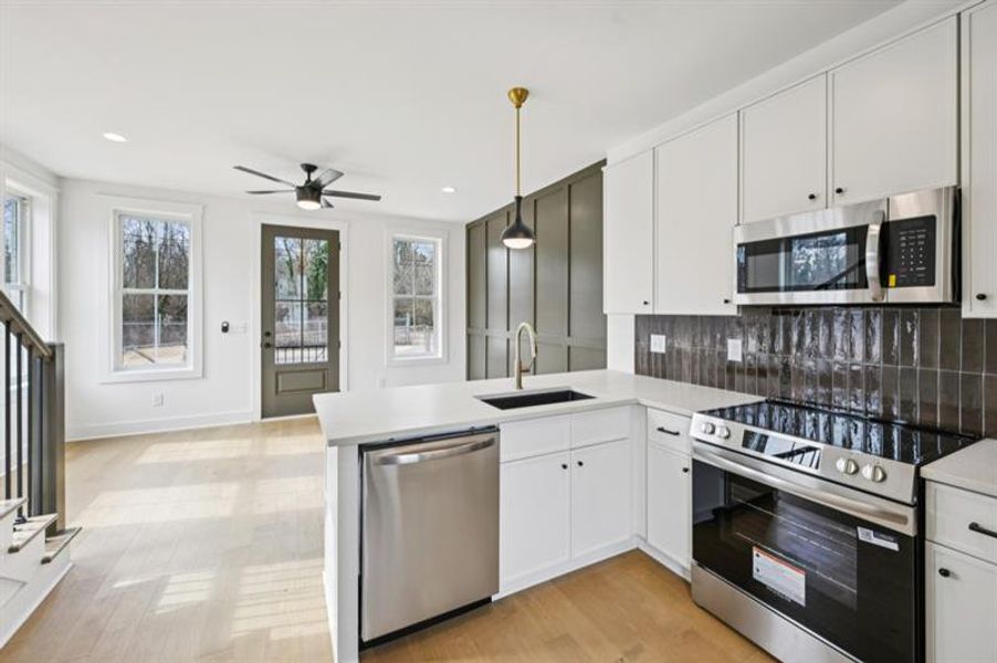 Furnished interior view inside a new home in , Atlanta (Image 5).
