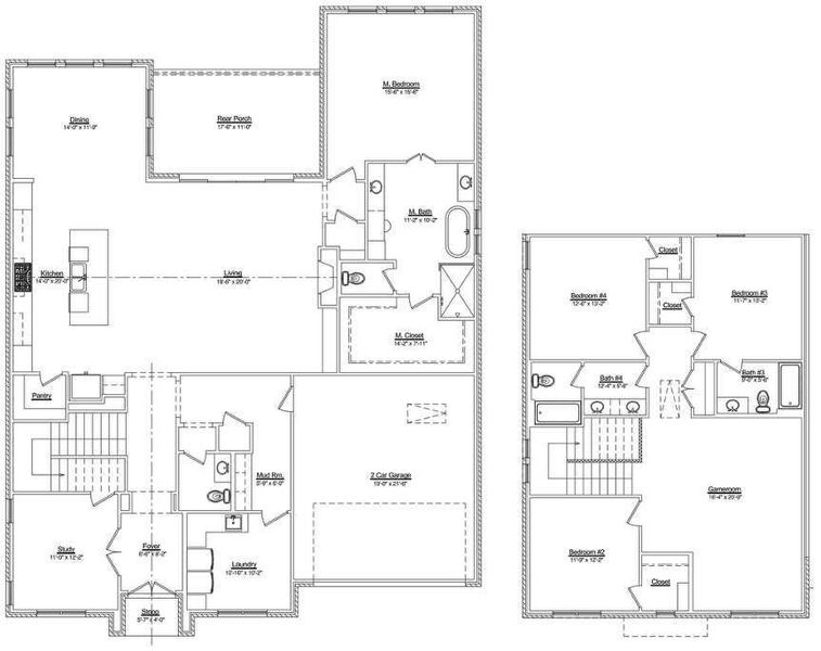 2D floor plan layout of this home in , Aledo, TX (Image 5).