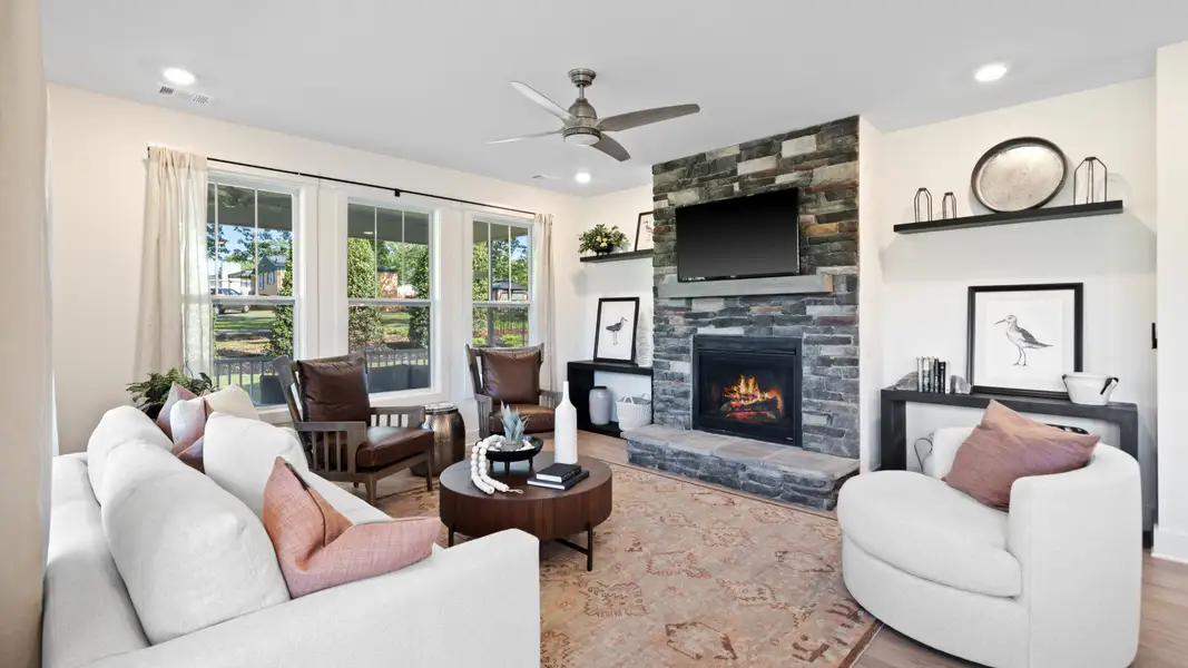 Furnished interior view inside a new home in Mulberry Estates, Simpsonville (Image 3).
