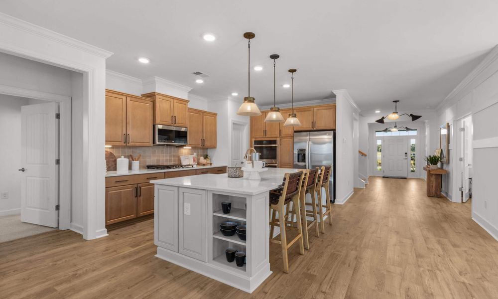 Furnished interior view inside a new home in Bridgewater - Shorehaven Village, Little River (Image 6).