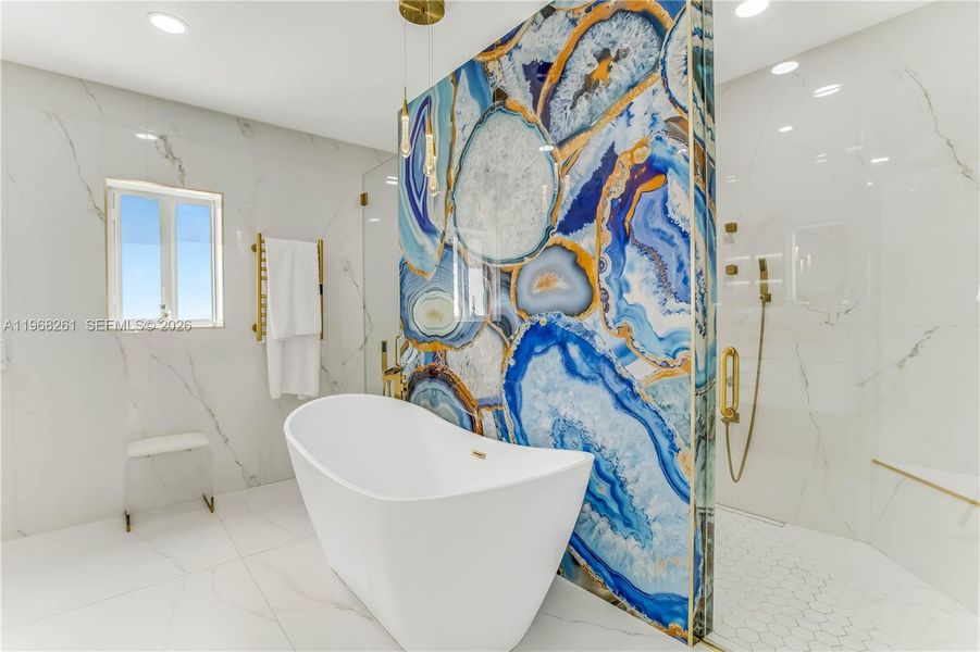 Furnished interior view inside a new home in , Surfside (Image 10).