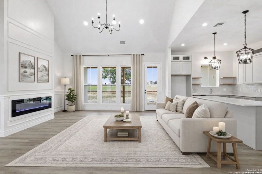 Furnished interior view inside a new home in , Bandera (Image 17).