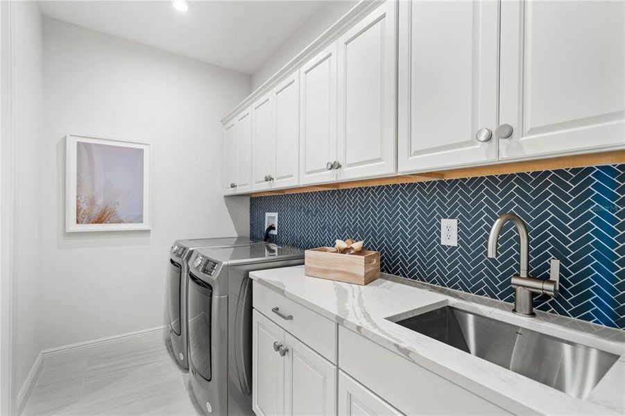 Furnished interior view inside a new home in North River Ranch -  Longmeadow, Parrish (Image 11).