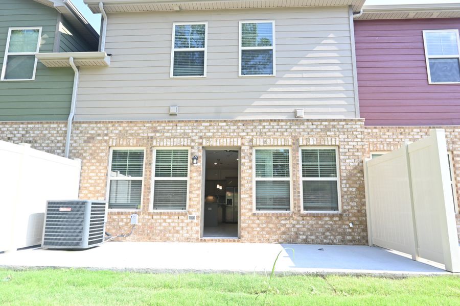 Exterior details and patio area of a home in Talia Trace, Smyrna (Image 3).