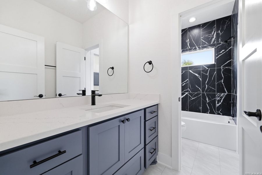 Furnished interior view inside a new home in , New Braunfels (Image 62).