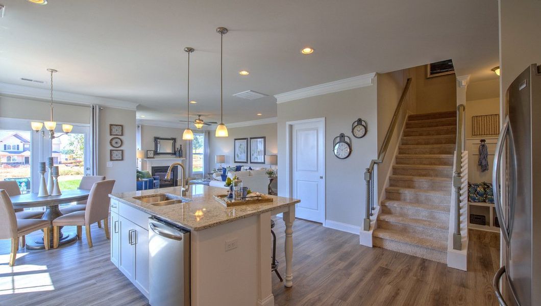 Furnished interior view inside a new home in Reserve at Tap Root Farms, Fletcher (Image 13).