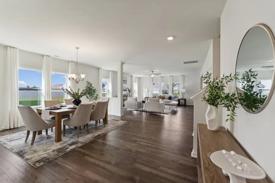 Representative furnished interior of a home built from the Winslow by True Homes in Garmon Mill Estates, Midland (Image 5).