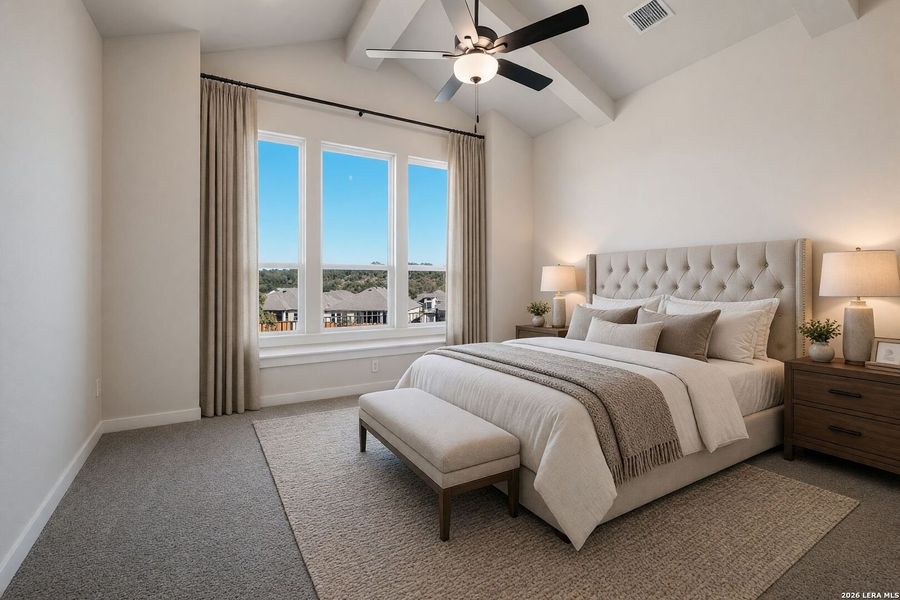 Furnished interior view inside a new home in Meyer Ranch, New Braunfels (Image 13).