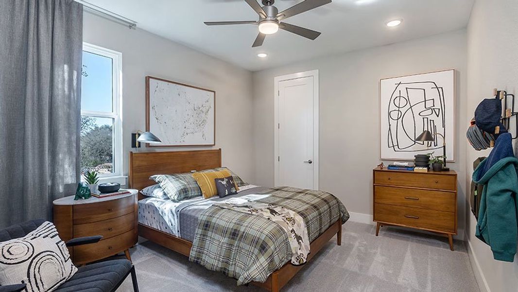 Furnished interior view inside a new home in Travisso, Leander (Image 13).