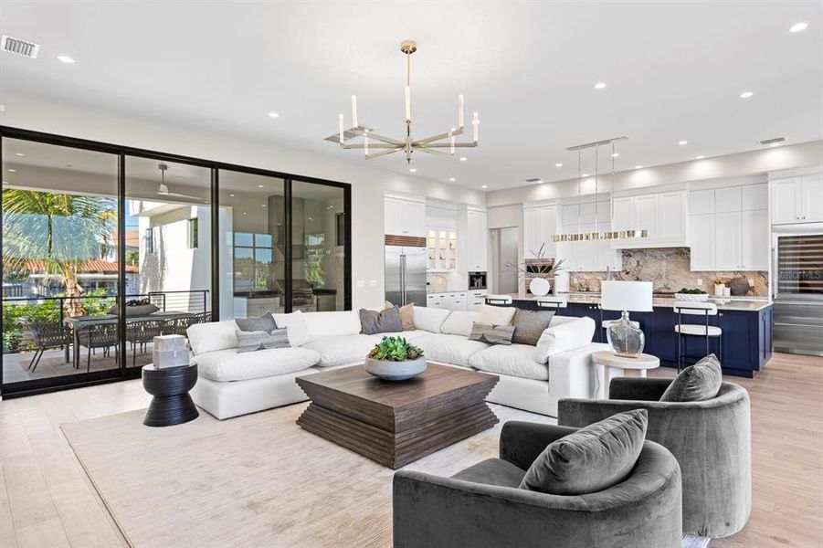 Furnished interior view inside a new home in , St. Petersburg (Image 43).