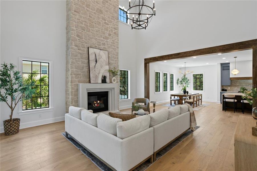 Furnished interior view inside a new home in , Tampa (Image 38).