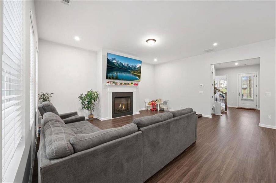 Furnished interior view inside a new home in Enclave at Edgewater, Holly Springs (Image 9).
