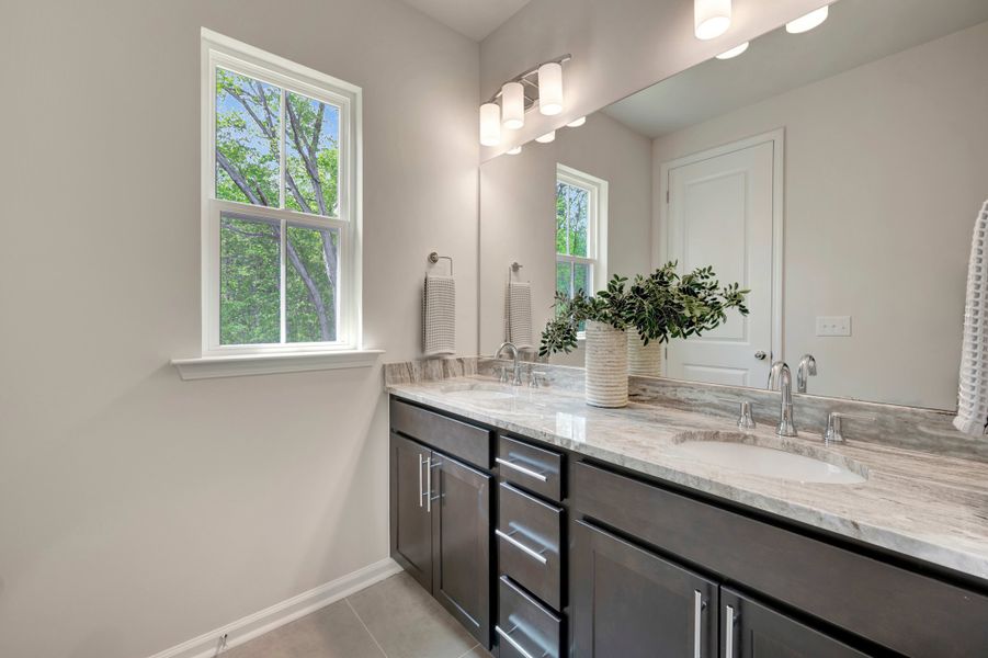 Representative furnished interior of a home built from the Huck by Tri Pointe Homes in Twinleaf Townes, Chapel Hill (Image 13).