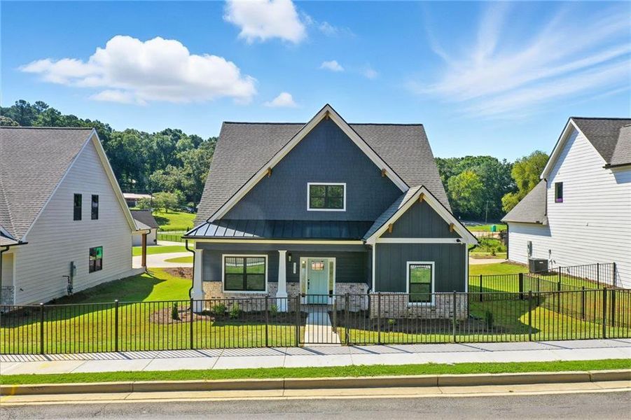 Front exterior of a new home in Ferguson Corners, Emerson, GA, highlighting curb appeal (Image 20).