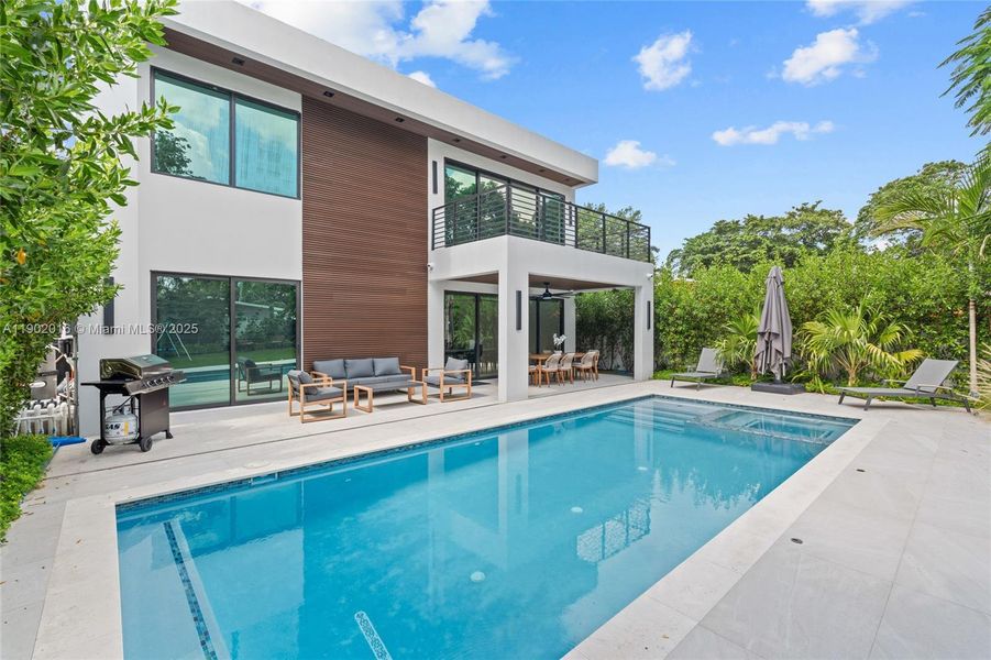 Exterior details and patio area of a home in , Miami (Image 22). Exterior details and patio area of a home in , Miami (Image 22).
