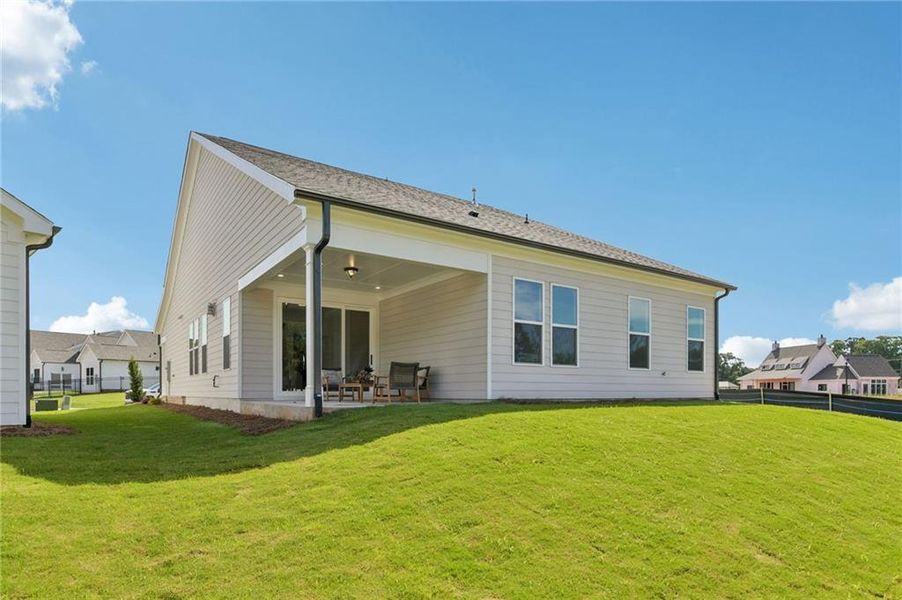 Exterior details and patio area of a home in Aberdeen, Hoschton (Image 29). Exterior details and patio area of a home in Aberdeen, Hoschton (Image 29).