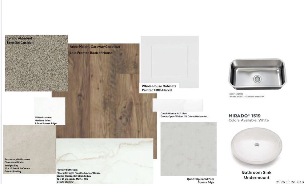 Sample of building materials used in homes in Summerlin, San Antonio (Image 5). Sample of building materials used in homes in Summerlin, San Antonio (Image 5).