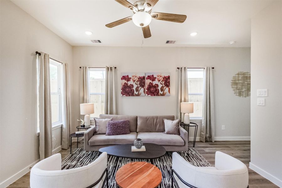 Furnished interior view inside a new home in , Houston (Image 7).