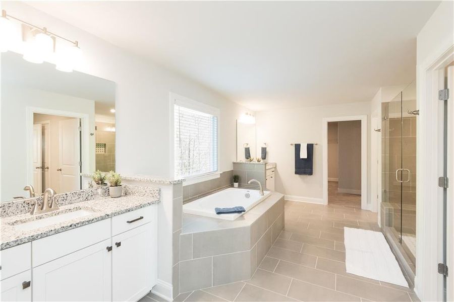 Furnished interior view inside a new home in The Estates at Hurricane Pointe, Douglasville (Image 8).