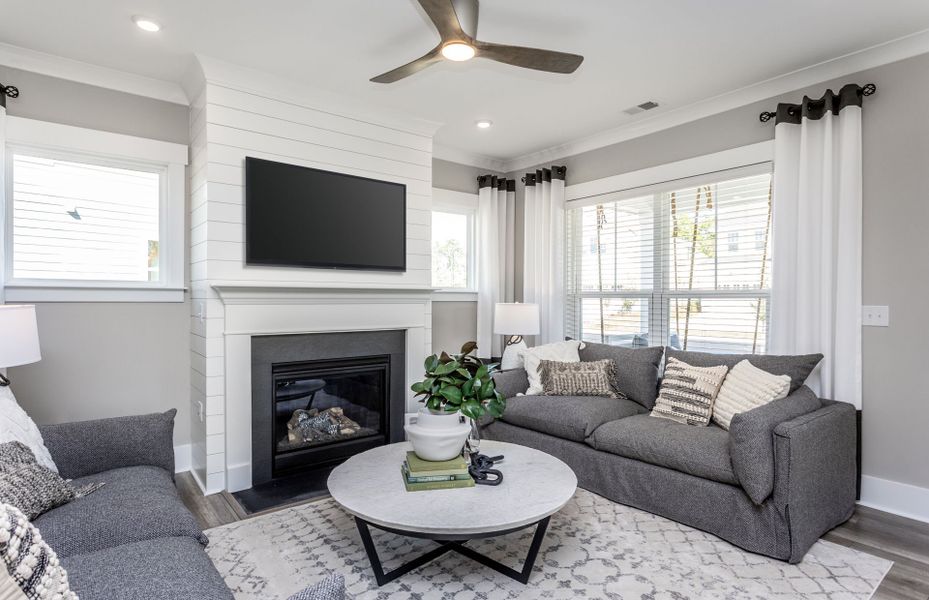 Representative furnished interior of a home built from the Roxbury by Pulte Homes in Brio, Knightdale (Image 8). Representative furnished interior of a home built from the Roxbury by Pulte Homes in Brio, Knightdale (Image 8).