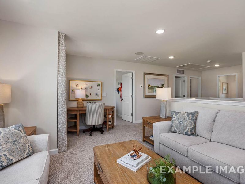 Furnished interior view inside a new home in Sage on North Main, Wake Forest (Image 18).