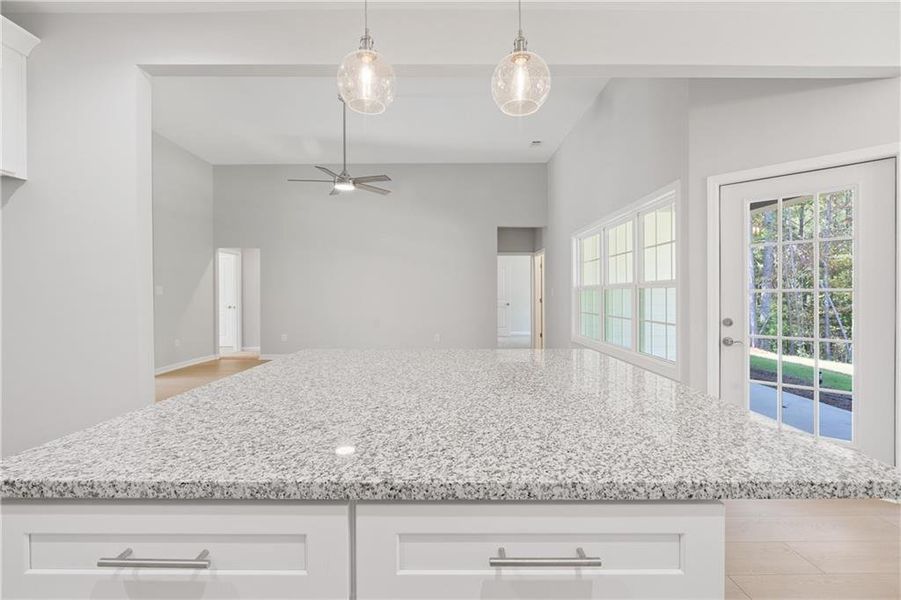 Furnished interior view inside a new home in , Gray (Image 12).