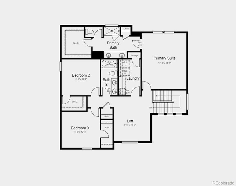 Structural options added include: covered outdoor living, unfinished basement, study, fireplace, 8x12' sliding glass door.