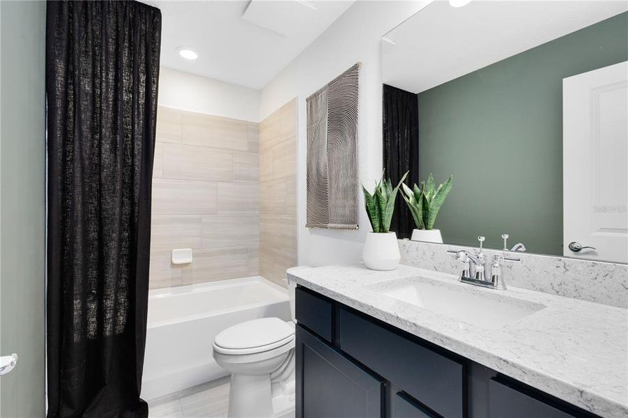 Furnished interior view inside a new home in EverBe, Orlando (Image 27). Furnished interior view inside a new home in EverBe, Orlando (Image 27).