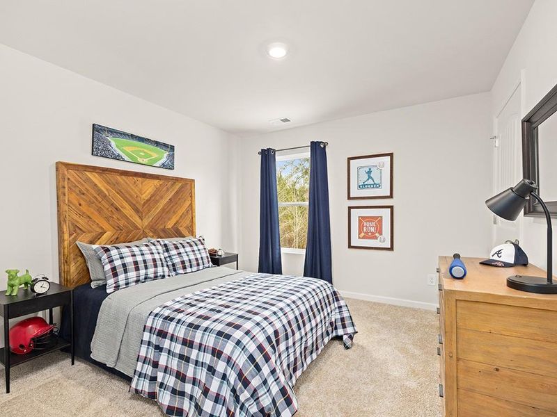 Furnished interior view inside a new home in Oaks at Cedar Grove, Fairburn (Image 33).