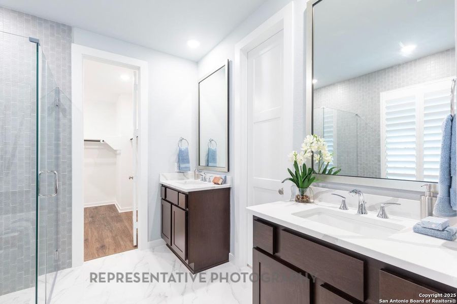 Furnished interior view inside a new home in The Crossvine, Schertz (Image 8).