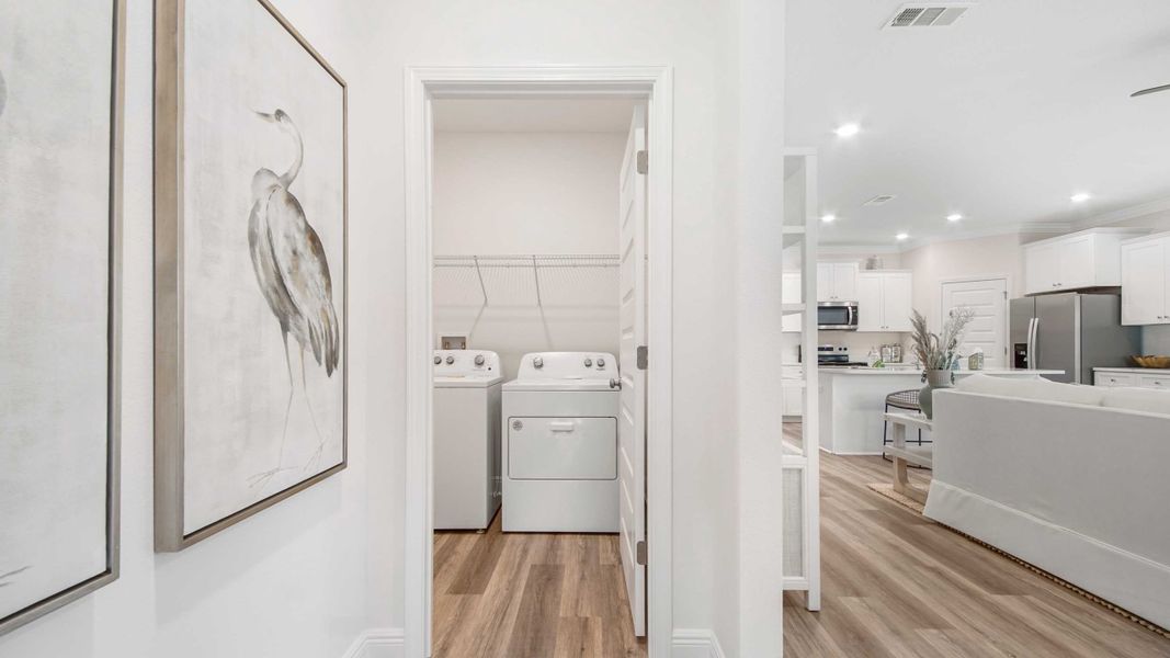 Furnished interior view inside a new home in Bayside at Ward Creek, Panama City Beach (Image 39).