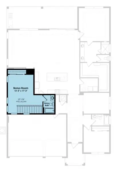 2D floor plan layout of this home in PGA Village Verano, Port St. Lucie, FL (Image 3).