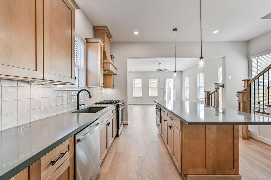 Furnished interior view inside a new home in Pearland Old Townsite, Pearland (Image 6).
