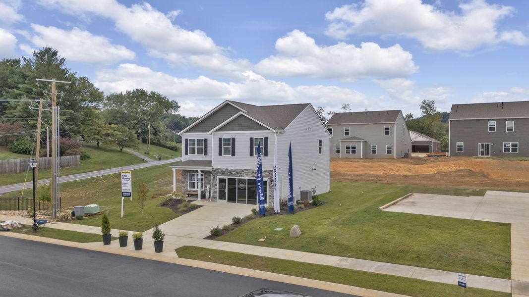 Front exterior of a new home in Emory Creek, Harriman, TN, highlighting curb appeal (Image 2).