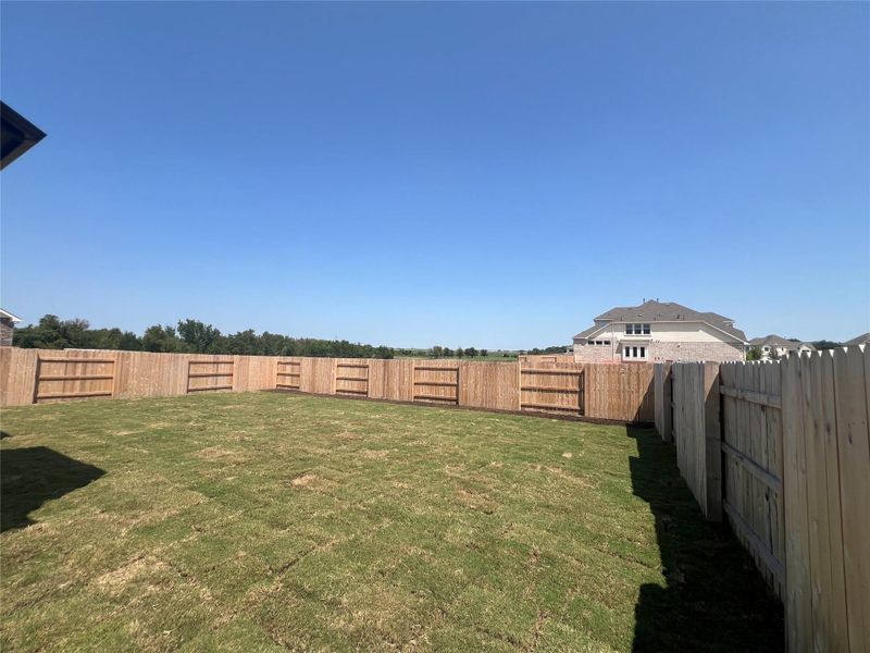 View of fenced backyard View of fenced backyard