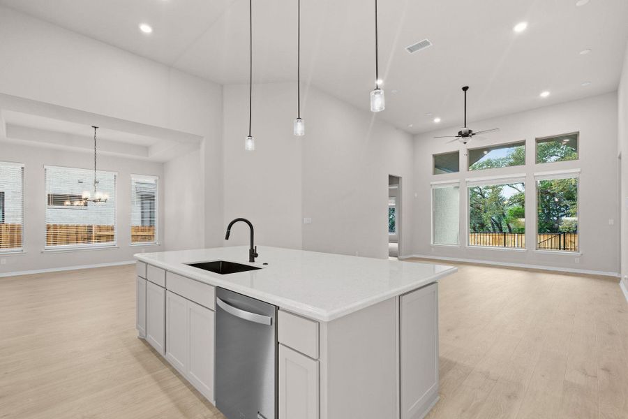 Open concept floorplan