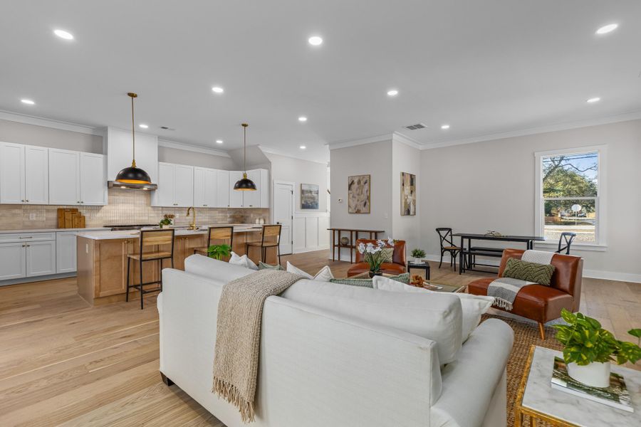 Furnished interior view inside a new home in , Charleston (Image 18).