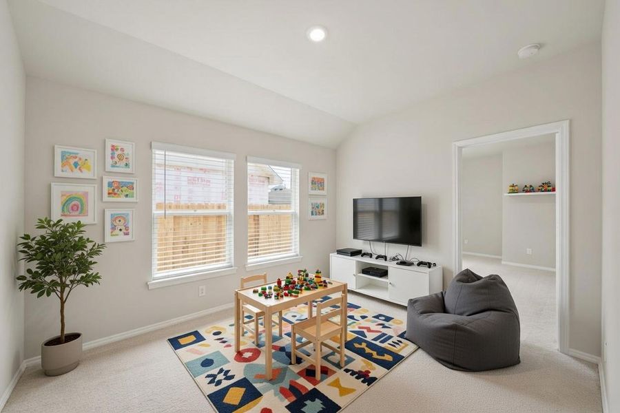 Game room near bedroom 2 virtually staged Game room near bedroom 2 virtually staged