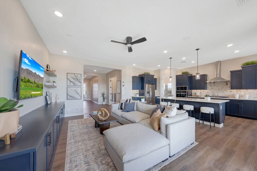 Representative furnished interior of a home built from the Harbor by Mattamy Homes in Miravida, Surprise (Image 17).