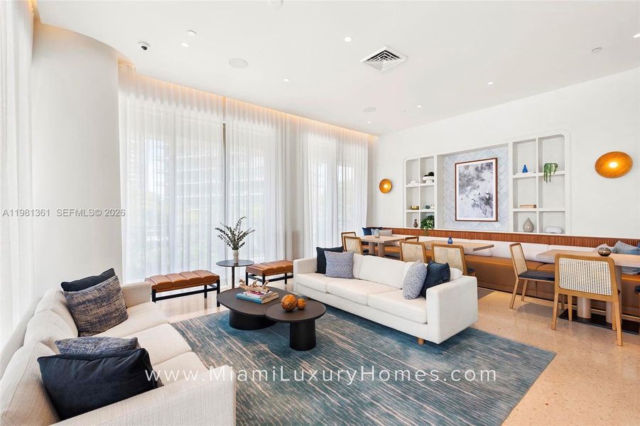 Furnished interior view inside a new home in , Miami (Image 44).