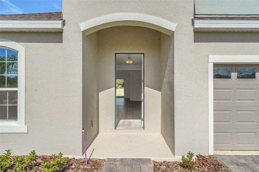 Exterior details and patio area of a home in Reserve at Hammock Oaks, Lady Lake (Image 24).