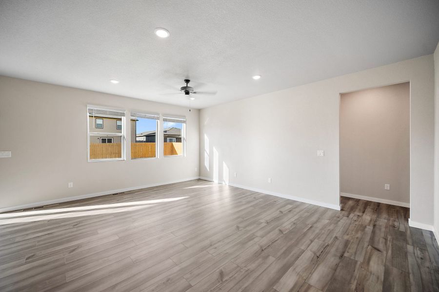 Spacious, unfurnished interior of a new home in The Glen, Colorado Springs (Image 26). Spacious, unfurnished interior of a new home in The Glen, Colorado Springs (Image 26).