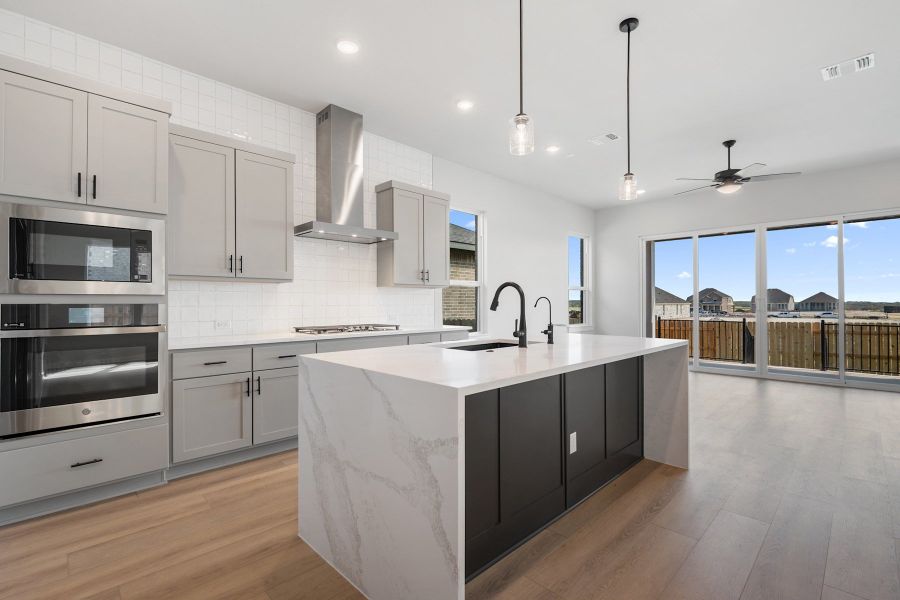 Furnished interior view inside a new home in Lariat, Liberty Hill (Image 9).