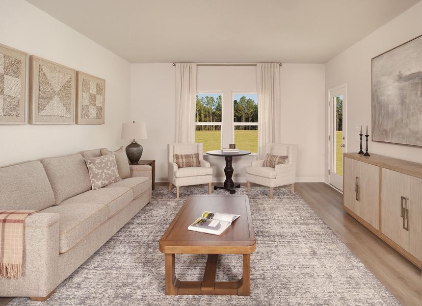 Furnished interior view inside a new home in , Ravenel (Image 12).