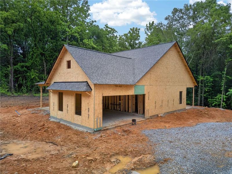 In-progress construction of a new home in , Silver Creek, GA (Image 37).