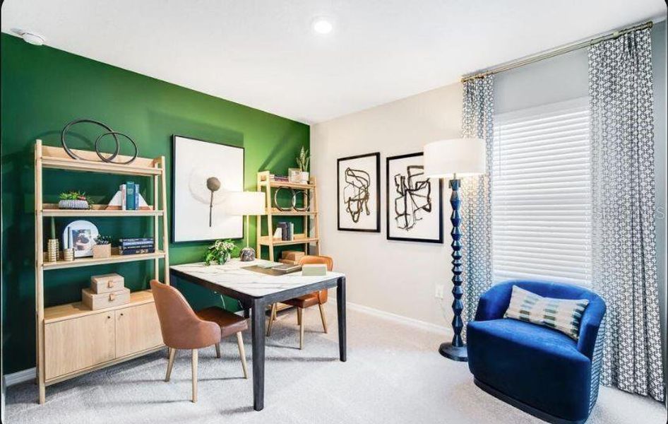 Furnished interior view inside a new home in Waterstone, Groveland (Image 14). Furnished interior view inside a new home in Waterstone, Groveland (Image 14).